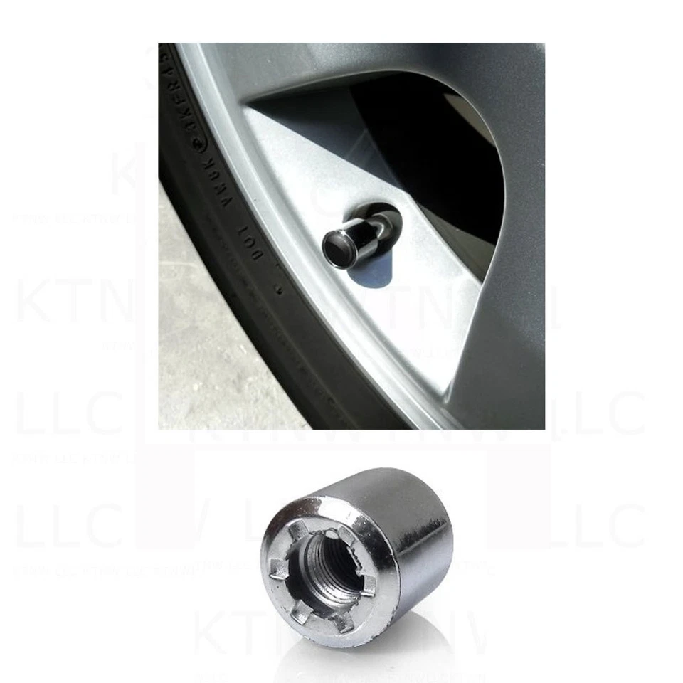 Nuevas tapas de vástago de válvula de neumático acabado cromado NFL para auto camión San Francisco 49ers Foto 4 de 4