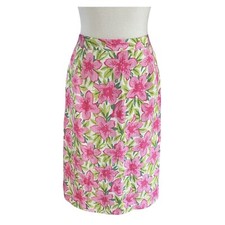 TALBOTS women s multicolor floral silk skirt Size 10