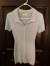 Urban Outfitters Polo Dress Size M Blue Super Cute & Soft