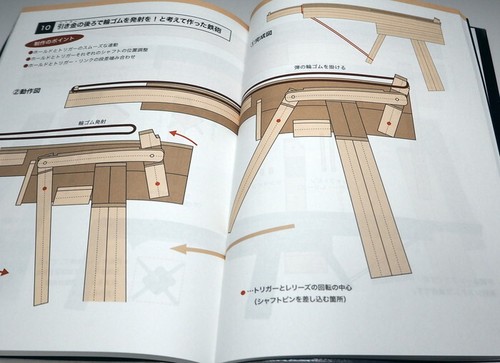 How to make RUBBER BAND GUNS (RBG) book from Japan japanese pistol #0988 - Picture 9 of 12