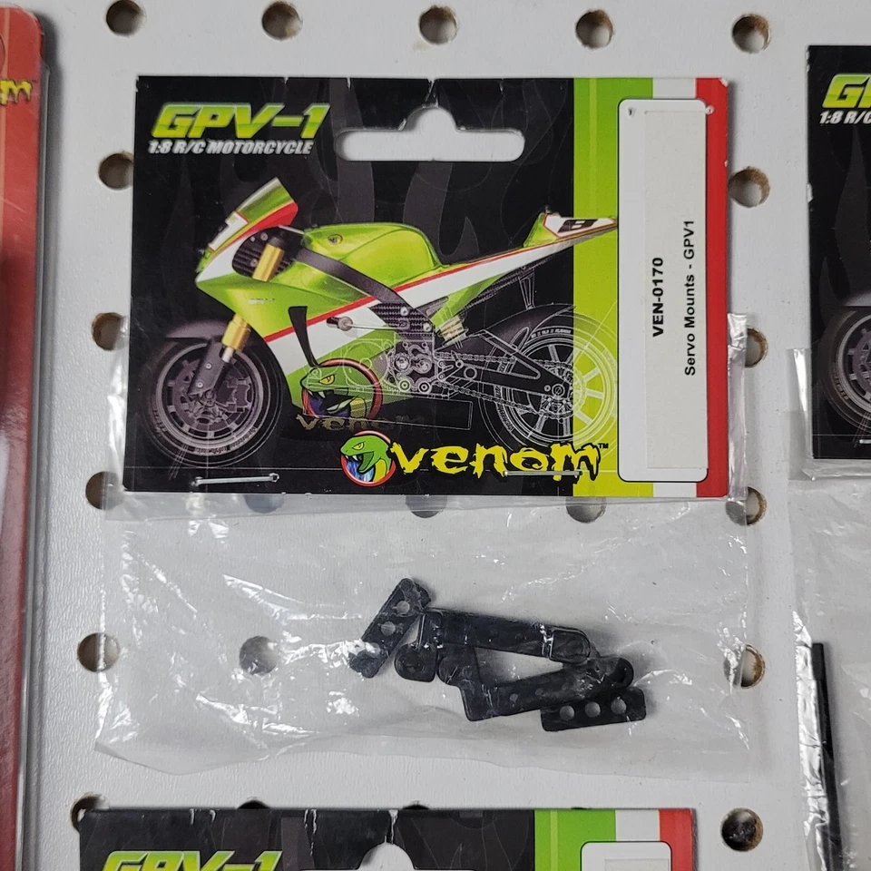 VENOM (13 Items) PARTS LOT For GPV-1 RC Motorcycle Vintage NIP NOS - Image 3 of 4