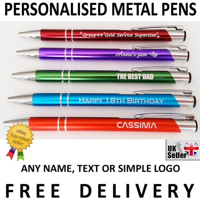Personalised Engraved Metal Ballpoint Pen - Promotional Pens Personalised Engraved Metal Ballpoint Pen - Promotional Pens
