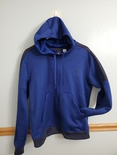 Adidas Sweatshirt Youth Full Zip Hoodie Size XL Blue Used