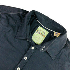 Tommy Bahama Men's Cotton Short Sleeve Polo Shirt Blue Medium