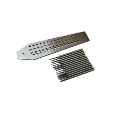 Screw Plate with 14 Taps Size 0.70mm to 2mm | Tap and Die Set for Jewelry Making