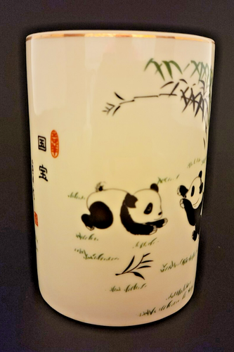 Taza de café de té de bambú World Market Panda Bear mejor regalo 10 oz - Imagen 3 de 6