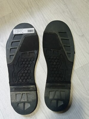 Alpinestars Sohle Stiefelsohle 1 Paar Tech 8 Schwarz Moto Cross Ersatz Stiefel