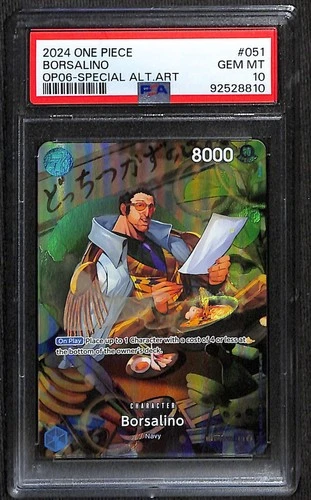 One Piece Borsalino Alternate Art SP OP05-051 PSA 10
