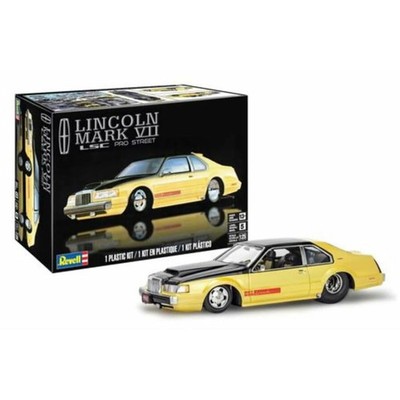 Revell Level 5 Model Kit Lincoln Mark VII LSC Pro Street 1/25 Small, Yellow