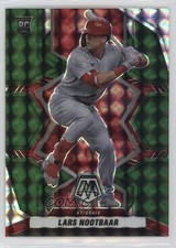 2022 Panini Mosaic Rookies Green Mosaic Prizm Lars Nootbaar #243 0c6