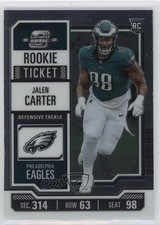 2023 Panini Contenders Optic Rookie Ticket Jalen Carter #72 hx7
