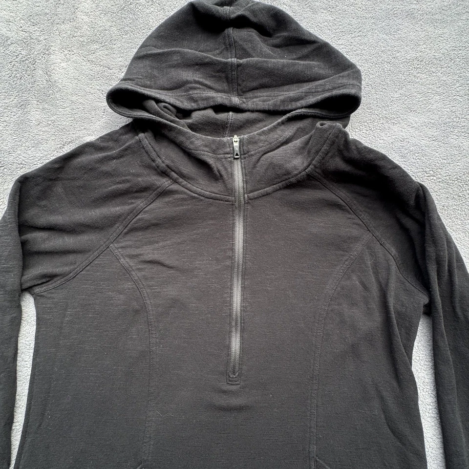 Sudadera con Capucha North Face Pullover Mujer Mediana Negra Túnica Longline Bolsillo F18 A3LND Foto 3 de 4
