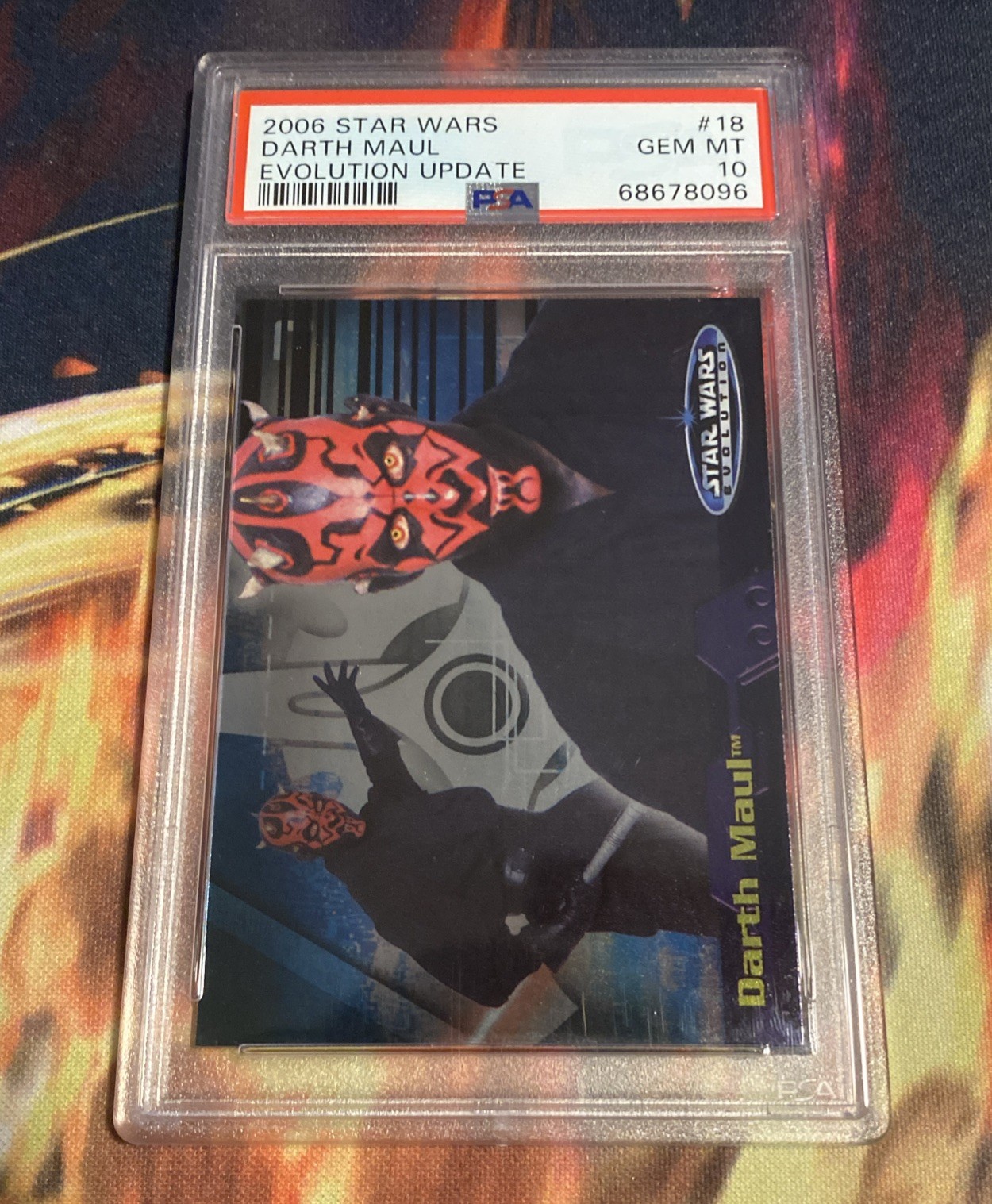 PSA 10 Darth Maul Star Wars Evolution Update Edition 2006 Topps #18 Pop 1 Card view 3