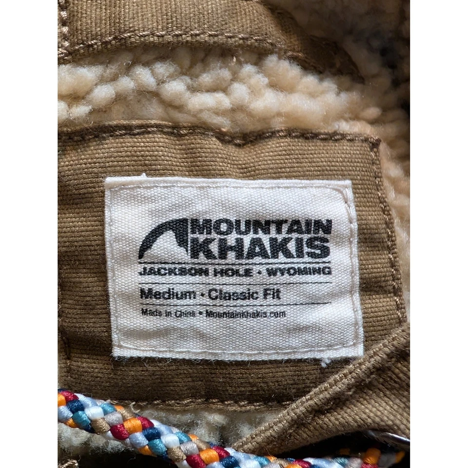 Mountain Khakis Mens Medium Classic Fit Sherpa Lined Hooded Jacket Tan - Image 2 of 4