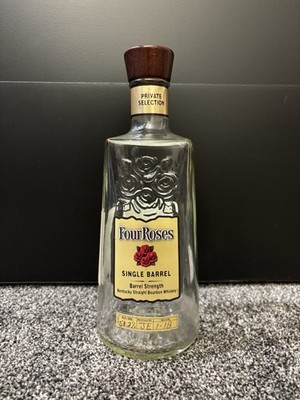 Four Roses Single Barrel, barrel strength Private Selection 750mL Empty Bottle
