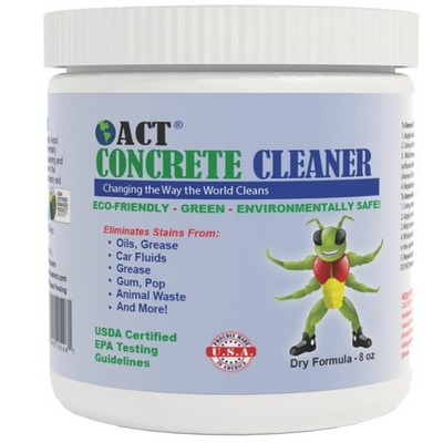 ACT Concrete Cleaner   Eco-Friendly Dry Powder Oil Stain Remover for Driveway...