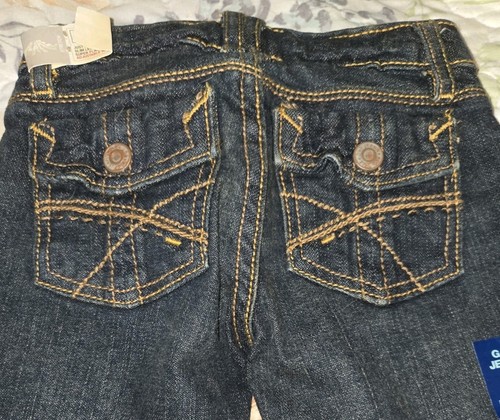 NWT Gap Kid Dark Denim Flare Jeans Size 5 Slim - Picture 7 of 12