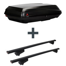 Dachbox G3 BiCube 520+ + Dachträger G3 Clop für VW Polo Fliessheck Typ 86C TOP