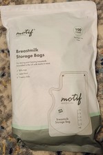 Motif Breastmilk Storage Bags 100 Count BPA-Free Leak Proof