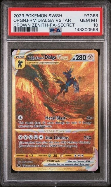 psa10 オリジンディアルガVSTAR Origin Forme Dialga PSA 10 Origin Forme Dialga VSTAR GG68/GG70 Crown Zenith Pokemon