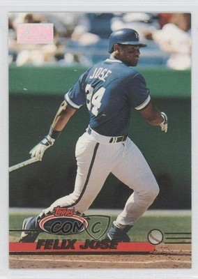 1993 Topps Stadium Club 1st Day Issue Felix Jose #653 0o9