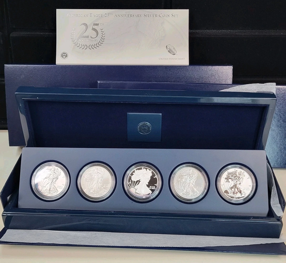 2011 American Eagle 25th Anniversary Silver 5 Coin Set for sale | eBay