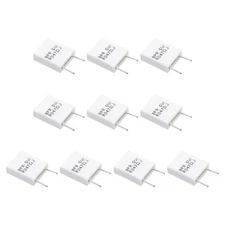 10 Pcs Ceramic Resistors, 5W 0.047 Ohm 5% Non-inductive Cement Ceramic Resistor