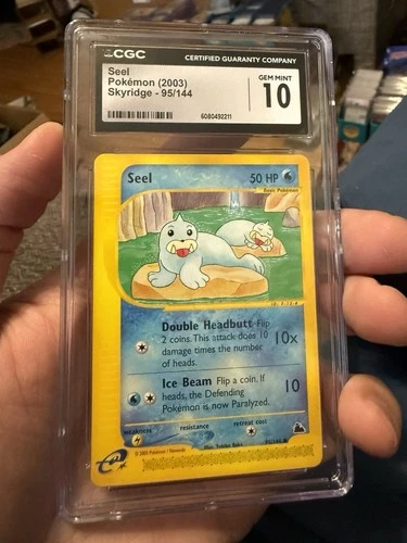 2003 POKÉMON SKYRIDGE #95/144 SEEL CGC 10 GEM MINT