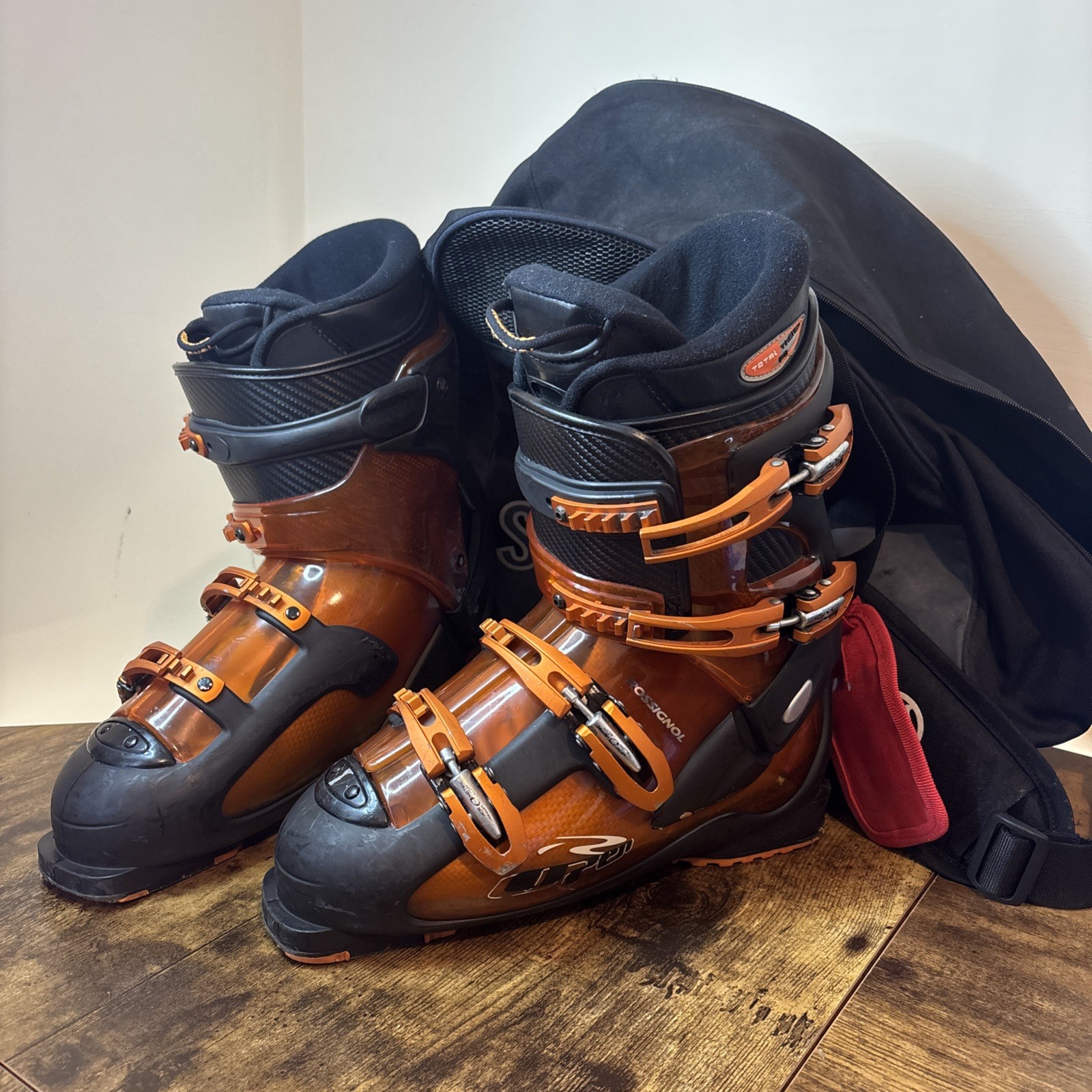 SALOMON Scarponi da sci Rossignol RSX M en arancione carbonio 28 28 5 UK 9 EU 43 con borsa da viaggio