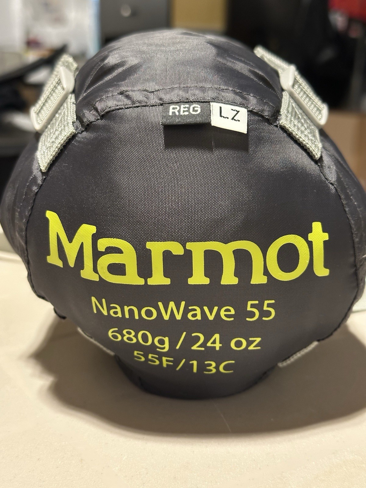 Marmot NanoWave 55 Sleeping Bag 680g/24oz 55F 13C Degrees C 