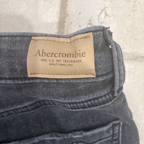 Abercrombie Kids Girls High Rise Wide Leg Black Jeans Size 9/10 long - Picture 3 of 4