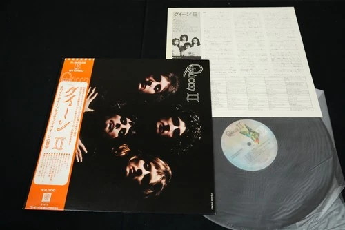 QUEEN - QUEEN II - 1st pressing JAPAN VINYL LP OBI GATEFOLD P-8456E