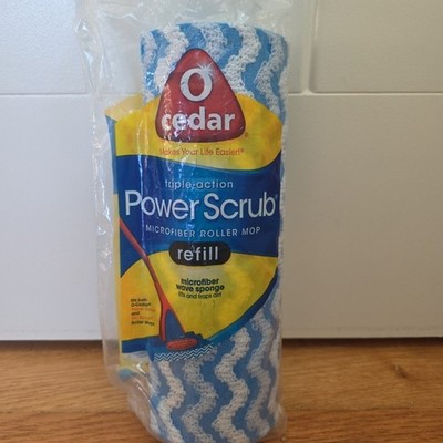 O Cedar Power Scrub Roller Mop Head Refill New Replacement