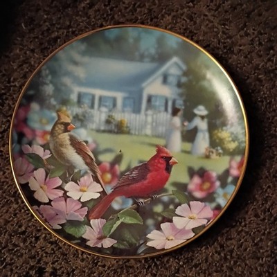 GARDEN GATHERING  Plate Family Album Danbury Mint Cardinals Bradley Jackson 
