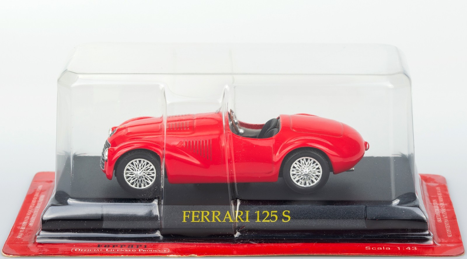 1947 Ferrari 125 S Scala 1:43 Modellino Ufficiale Ferrari BLISTER NUOVO