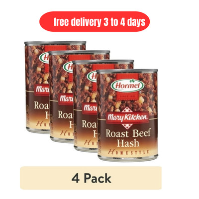(4 pack) MARY KITCHEN Roast Beef Hash, Canned Roast Beef Hash, 14 oz Can