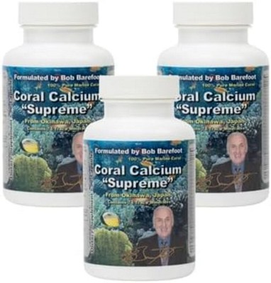 Bobs Best Coral Calcium Supreme I 100% Pure Marine Coral, 74 Trace Minerals I 90