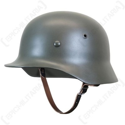 Deutscher M35-Helm aus dem 2. Weltkrieg - Grau - Reproduktion - Stahl