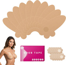 10 Pcs Boob Tape for Breast Lift - Boobtape with 10 Pcs Pastie,Body Tape for Wom