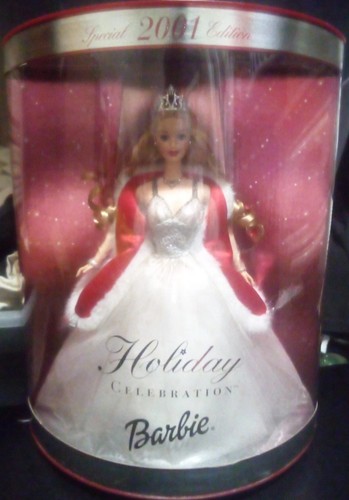 2001 Holiday Celebration Special Edition Sammlerstück Barbie Puppe-Neu in Box