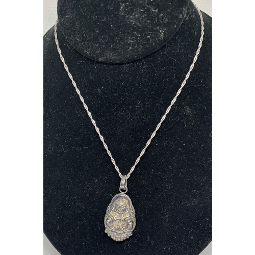 Sterling and Diamonds Happy Buddha