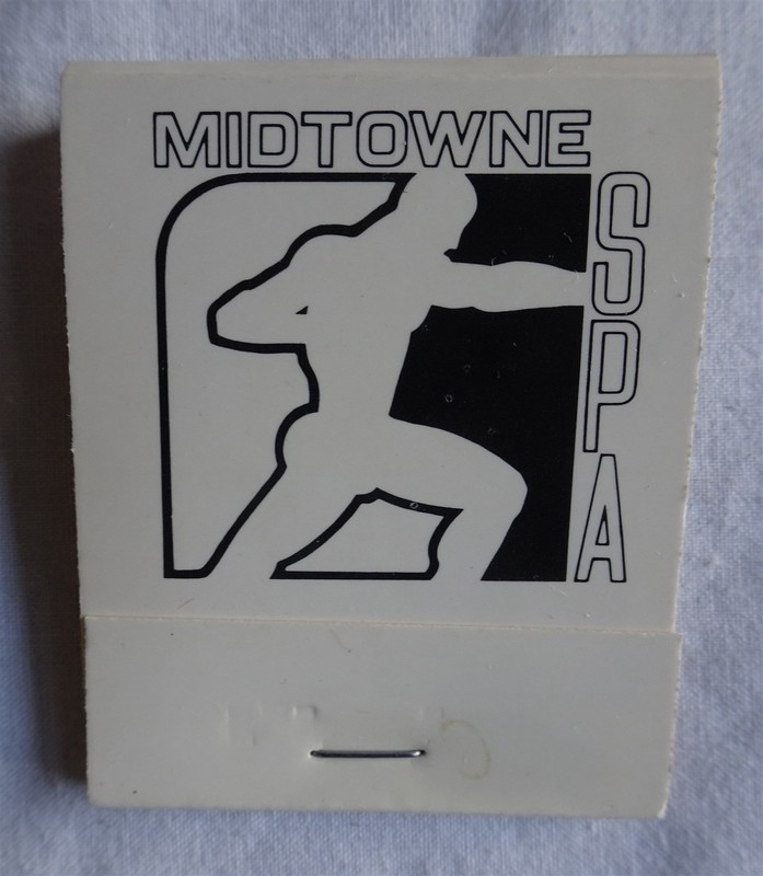 Vintage Matchbook, Midtowne Spa, Gay Bathhouse, National Chain, LGBTQ Interest