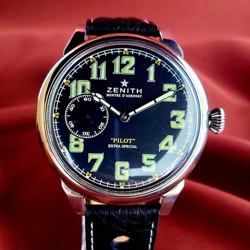 Zenith Vintage Swiss Watch Military WW2 Marriage Men's Wrist Watch Serviced - Picture 5 of 17