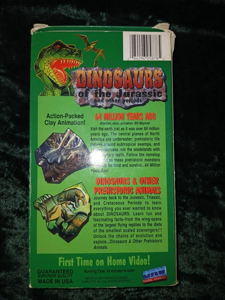 Dinosaurs of the Jurassic (VHS, 1991) - Imagem 2 de 2