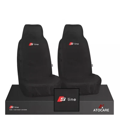 RYINO WORKWEAR Fits Audi Q3 Estate Driver + Passenger Heavy Duty Waterproof 2 Car Seat Covers