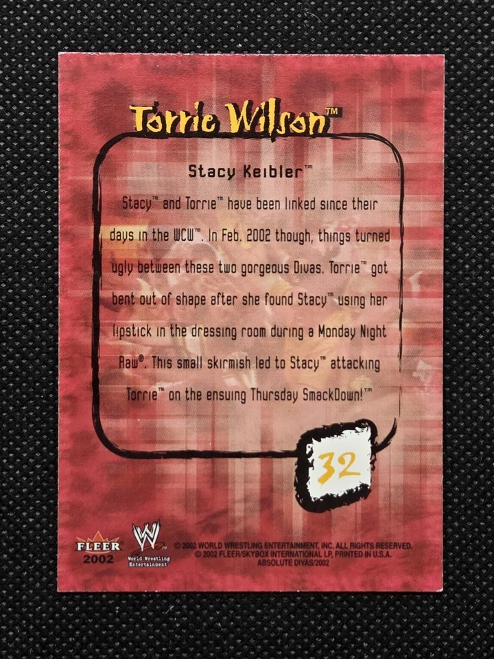 2002 WWE Fleer Absolute Divas #32 TORRIE WILSON Rookie Card RC - Image 2 of 2