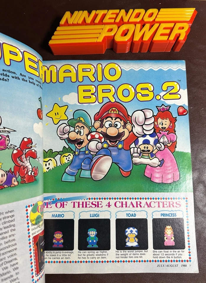 First Nintendo Power Magazine Premier Issue 1 Super Mario 2 Zelda w POSTER! 1988 - Image 3 of 4
