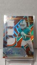2021 Panini XR - Rookie Triple Swatch Autographs Jaylen Waddle #206  6/20