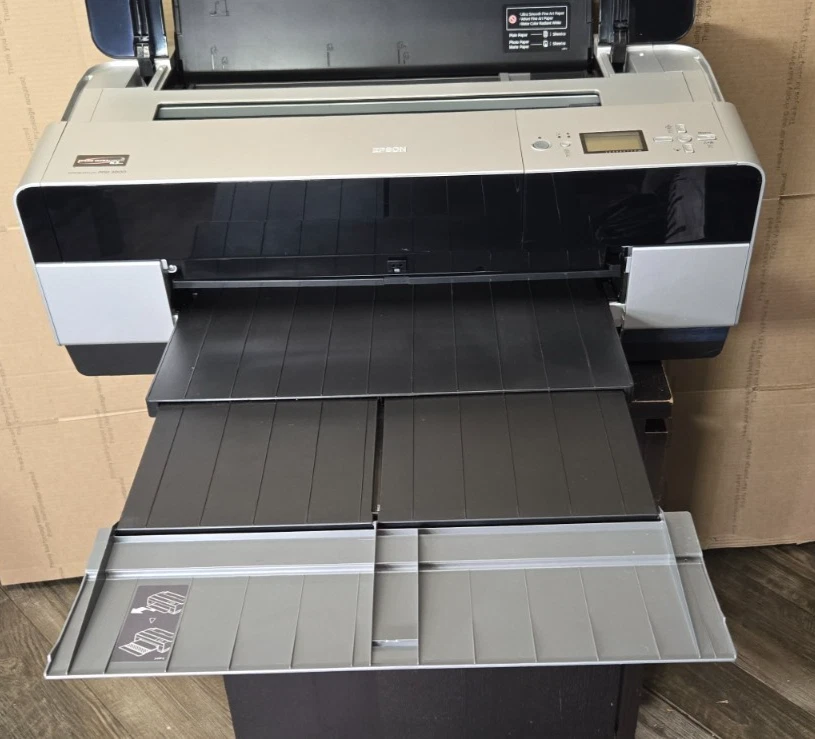 Epson STYLUS PRO 3800 K141A Large Format Inkjet Printer 1.1K PG Count WORKS GOOD - Image 2 of 4