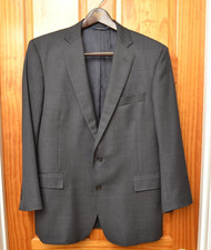 Brooks Brothers 1818 Regent Saxxon Blazer Jacket Wool Gray Size 42S